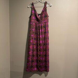 Metaphor Pink Sleeveless Plunge Sundress Size Large Petite